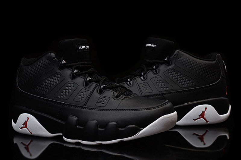 New Arrival Jordan 9 Retro Low 30th Black White Shoes