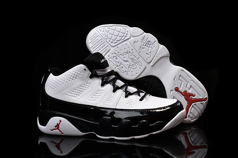 New Arrival Jordan 9 Retro Low 30th White Black Shoes - Click Image to Close