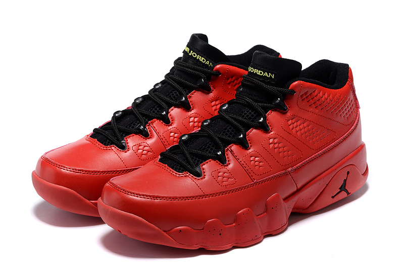 Air Jordan 9 Low Red Black Shoes On Sale