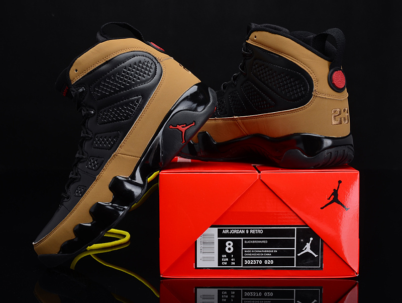 Popular Air Jordan 9 Reissue Black Brown Shoes