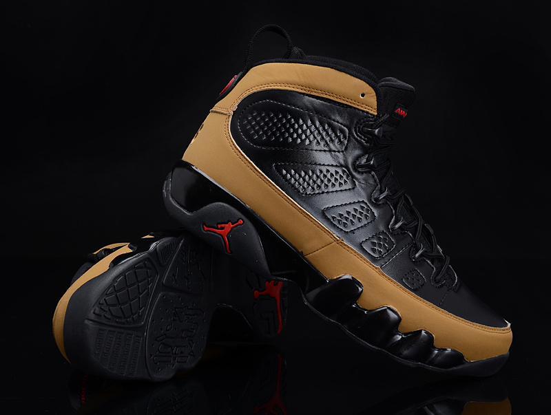 Popular Air Jordan 9 Reissue Black Brown Shoes - Click Image to Close