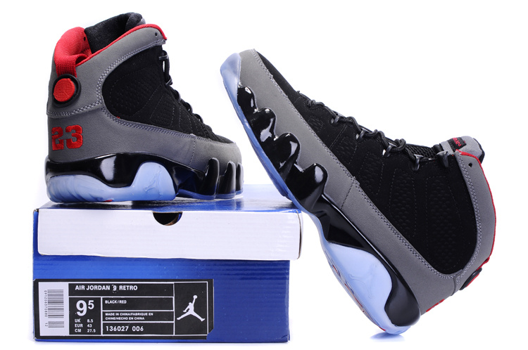 2012 Air Jordan 9 Transparent Sole Black Brown