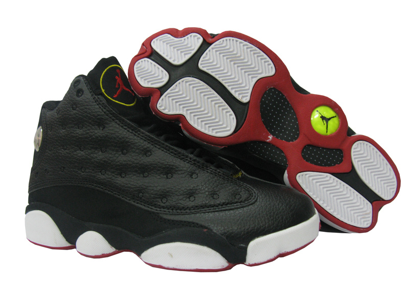 Air Jordan Retro 13 Black White Red