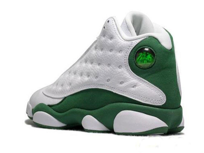 Air Jordan Retro 13 Shoes White Green - Click Image to Close