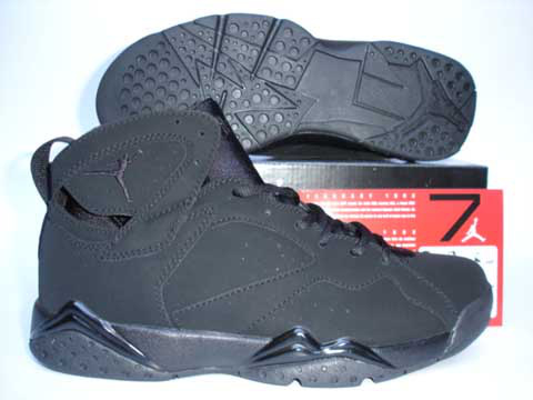 Air Jordan Retro 7 Dark Black Shoes