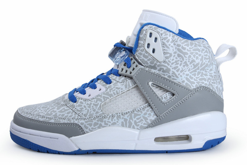 Jordan Spizike White Grey Blue Shoes - Click Image to Close