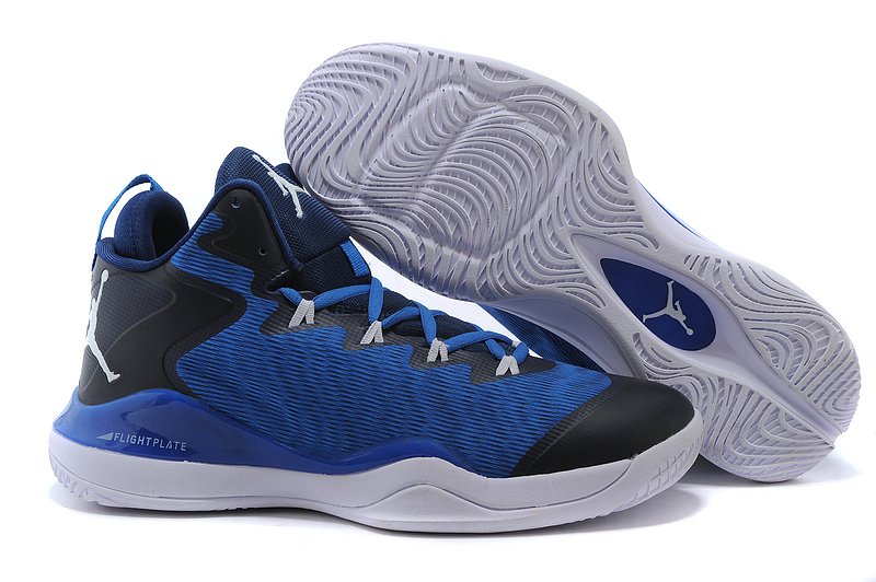 Jordan Super.Fly 3 X Blue Black White - Click Image to Close