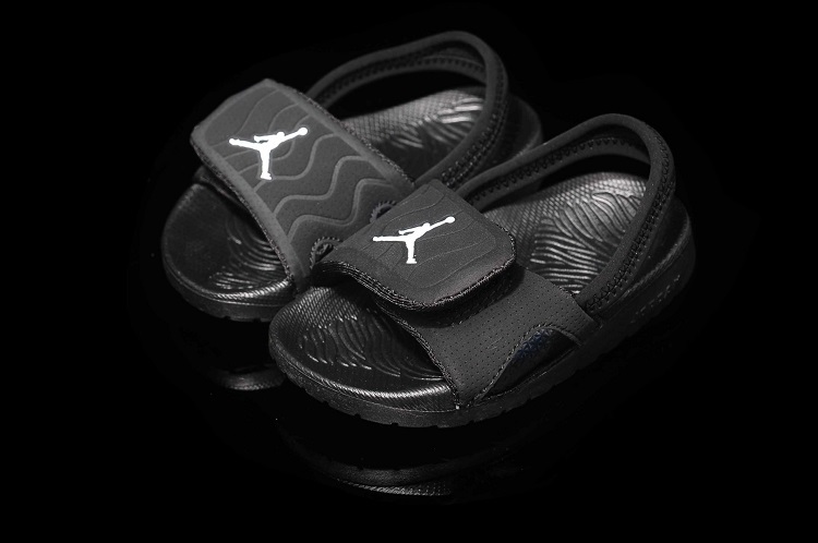 2015 All Black Air Jordan Hydro For Kids