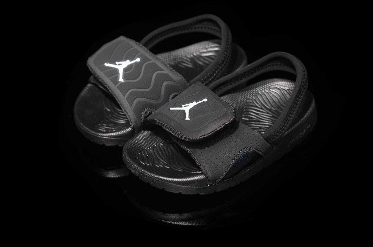 2015 All Black Air Jordan Hydro For Kids - Click Image to Close