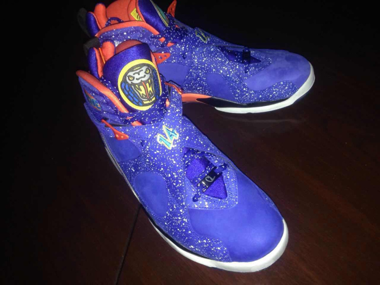 2015 Air Jordan 8 Doernbecher Blue Red Shoes - Click Image to Close