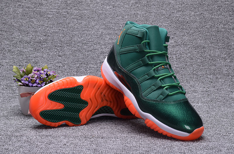 Andre Johnson Air Jordan 11 Miami Hurricanes PE - Click Image to Close