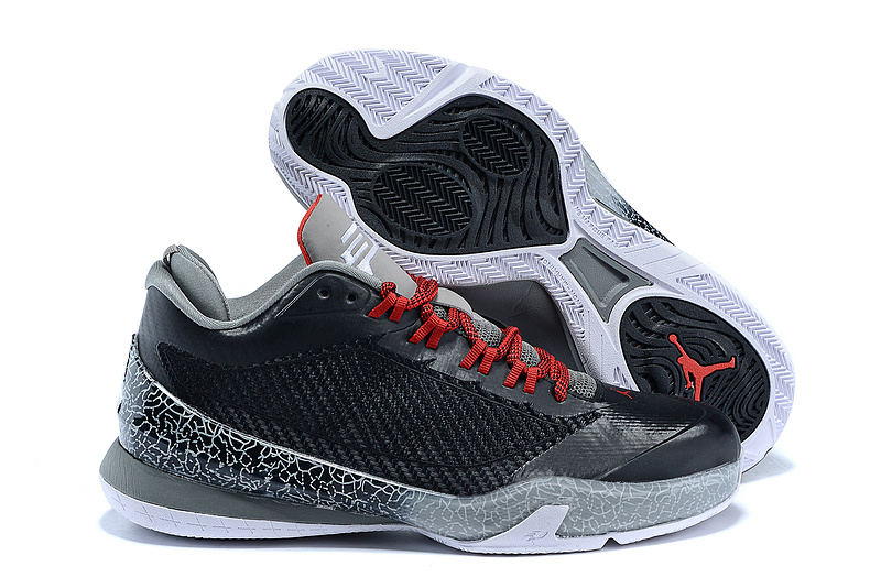 Black Grey Red Jordan Flight Original 2 Shoes - Click Image to Close