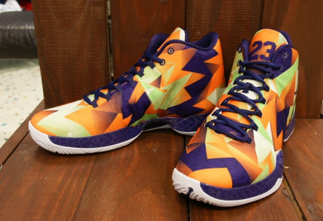 Classic Air Jordan 29 Hare Orange Purple Shoes - Click Image to Close