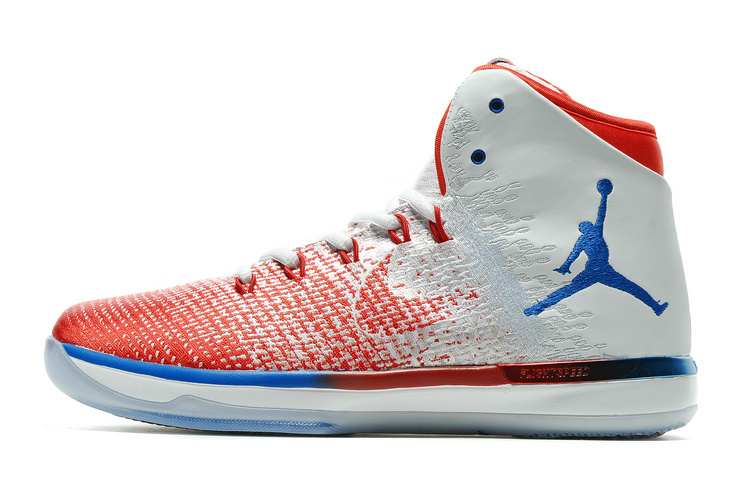 Classic Air Jordan 31 2016 White Red Blue Shoes - Click Image to Close