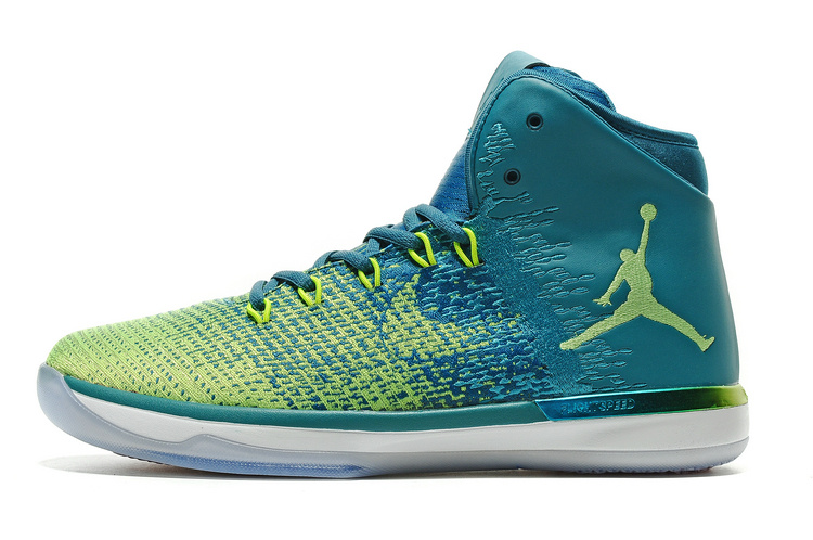 Classic Air Jordan 31 Blue Green Shoes