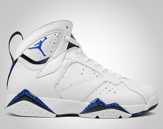 Classic Air Jordan 7 White Blue Shoes On Sale