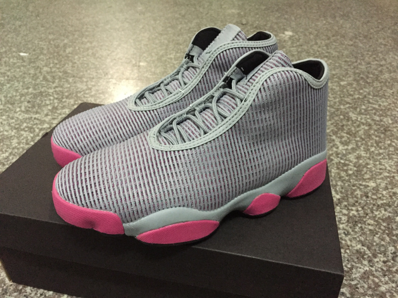 Classic Air Jordan Horizon GS OF AJ13 2016 Grey Pink Shoes - Click Image to Close