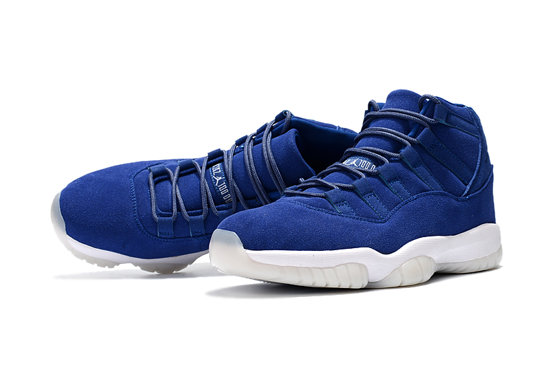 Derek Jeter Air Jordan 11 Navy Suede - Click Image to Close