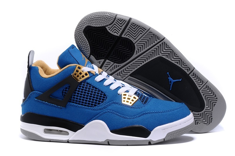 2015 Eminem x Carhartt x Air Jordan 4 Blue White Black Shoes