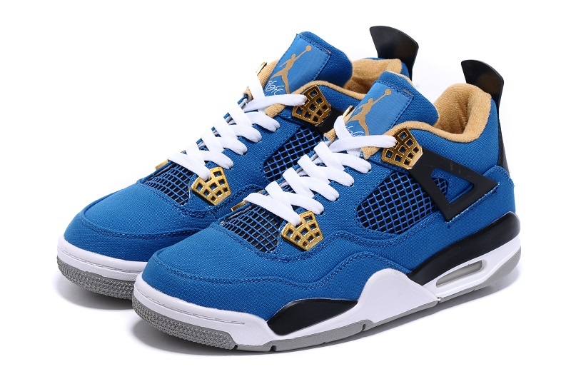 2015 Eminem x Carhartt x Air Jordan 4 Blue White Black Shoes
