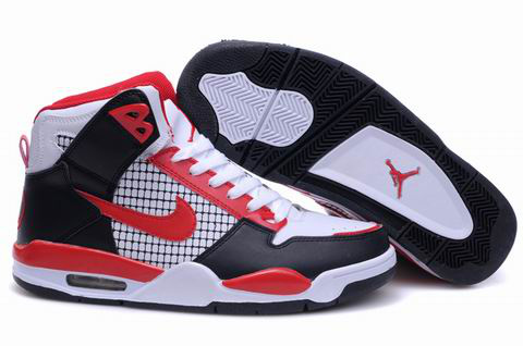 New High Heel 2012 Air Jordan 4 Black White Red Shoes