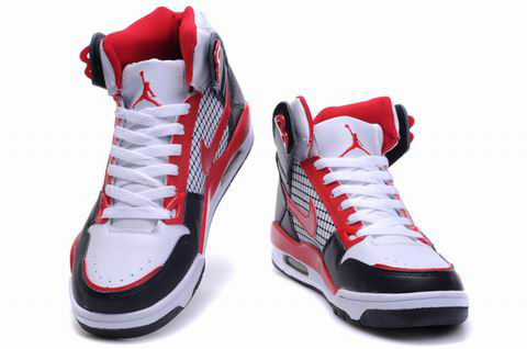 New High Heel 2012 Air Jordan 4 Black White Red Shoes - Click Image to Close
