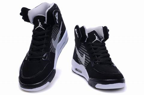 New High Heel 2012 Air Jordan 4 Black White Shoes - Click Image to Close