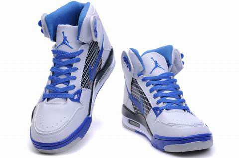 New High Heel 2012 Air Jordan 4 White Blue Grey Shoes - Click Image to Close