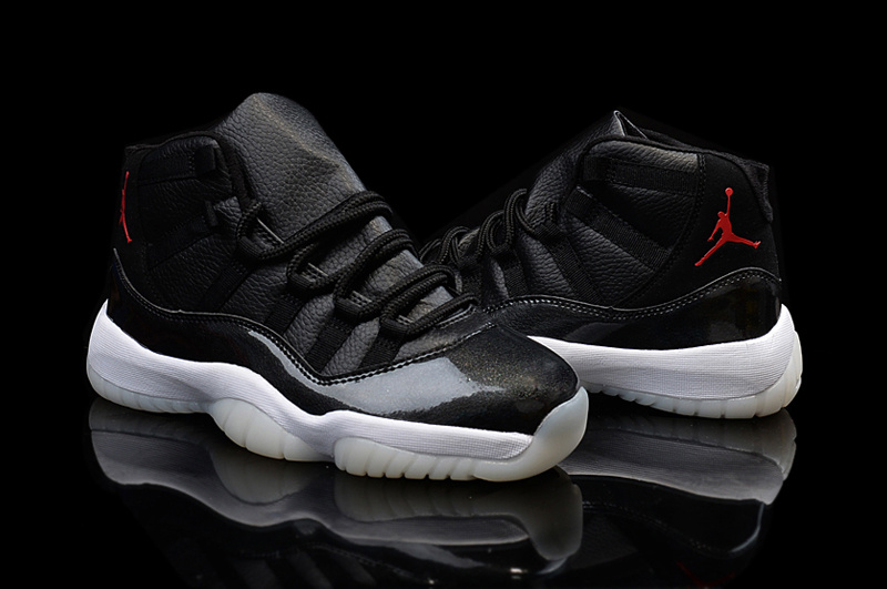 2015 Hot Air Jordan 11 Shoes Black Red Jumpman - Click Image to Close