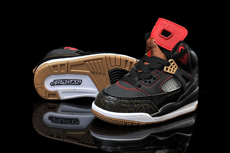 2015 Kids Jordan Spizike 3.5 Black Brown - Click Image to Close