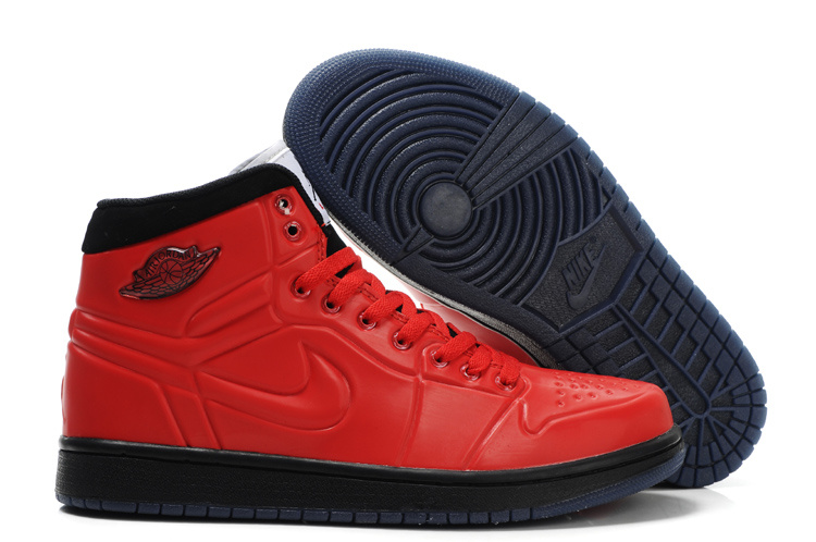 Popular Air Jordan Retro 1 High Heel Shoes Red Black - Click Image to Close