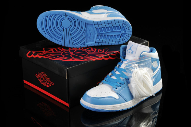 2015 New Jordan 1 Light Blue White - Click Image to Close