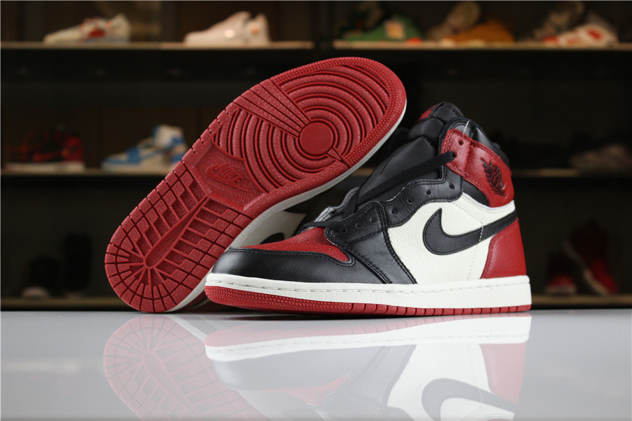 New Air Jordan 1 Retro High OG Bred Toe - Click Image to Close