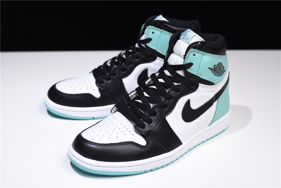 New Air Jordan 1 Retro High OG NRG White Igloo Black - Click Image to Close