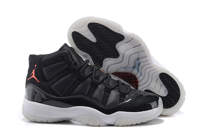 2015 Air Jordan 11 High Black White Shoes