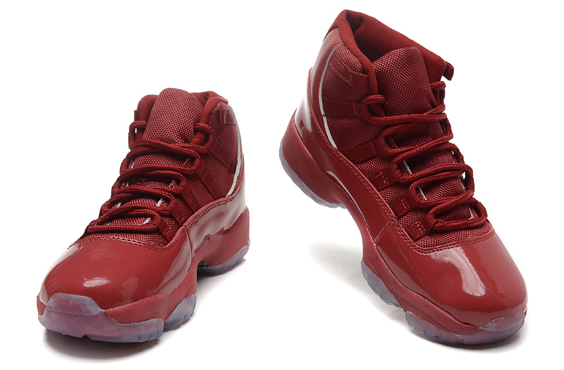 2015 New Jordan 11 All Red For Women