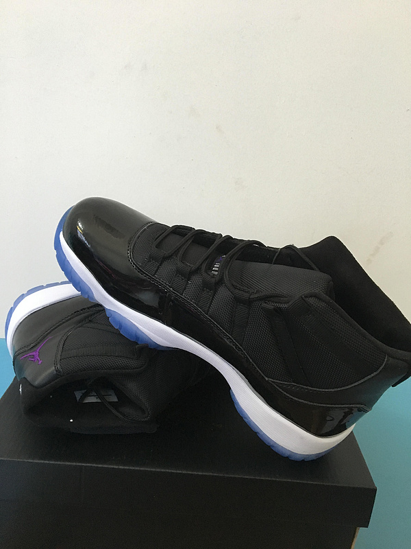 New Air Jordan 11 Retro Slam Dunk 2016 Black White Purple Shoes