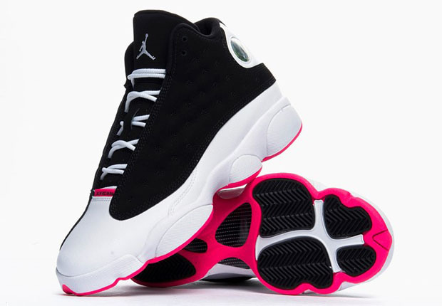 2015 New Jordan 13 Dark Blue White Pink - Click Image to Close