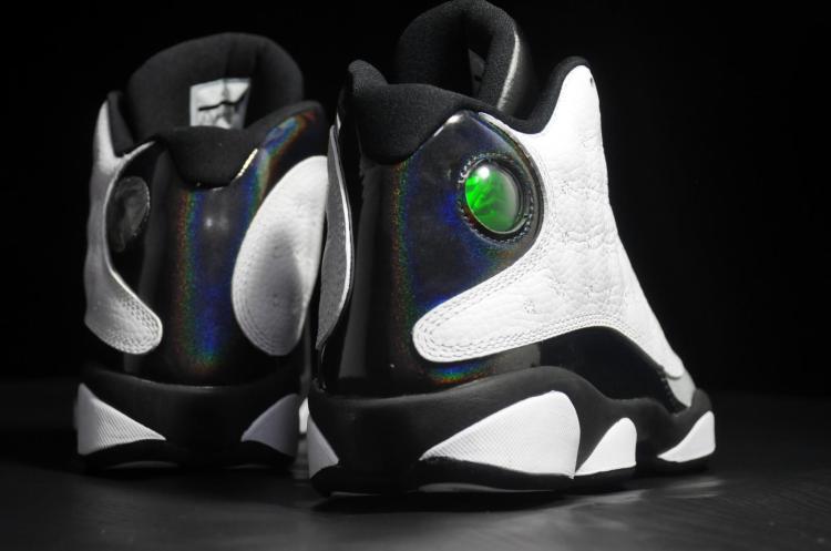 New Jordan 13 Earl White Black Grey Shoes - Click Image to Close