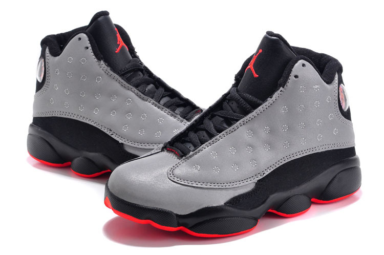 2015 New Jordan 13 Grey Pink White For Women