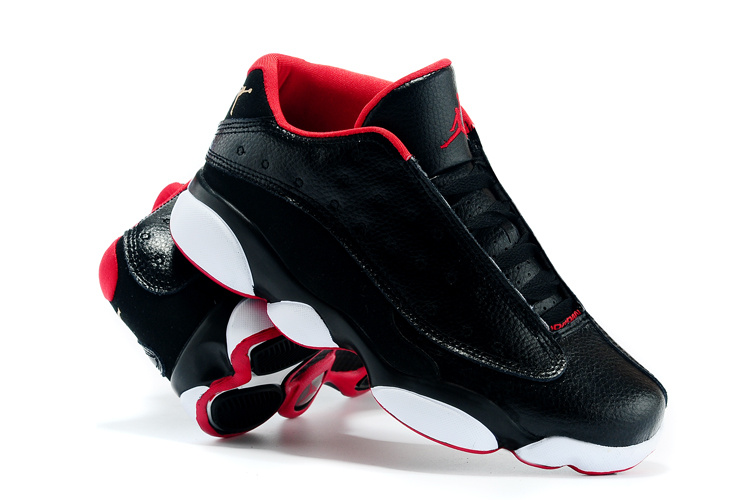 2015 Air Jordan 13 Low All Star Black Red White Shoes