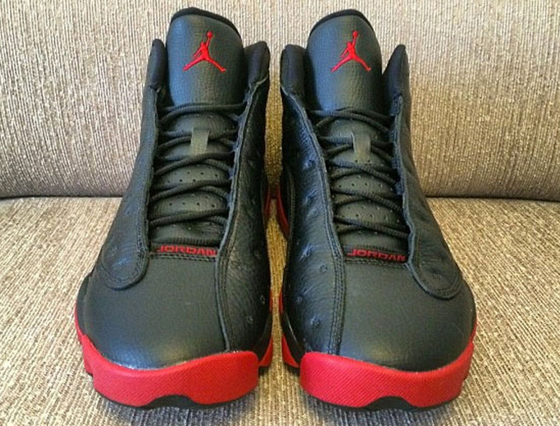2015 New Air Jordan 13 Black Red For Women