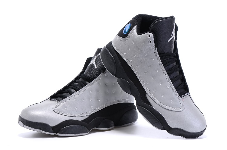 2015 Air Jordan 13 Grey Black Shoes