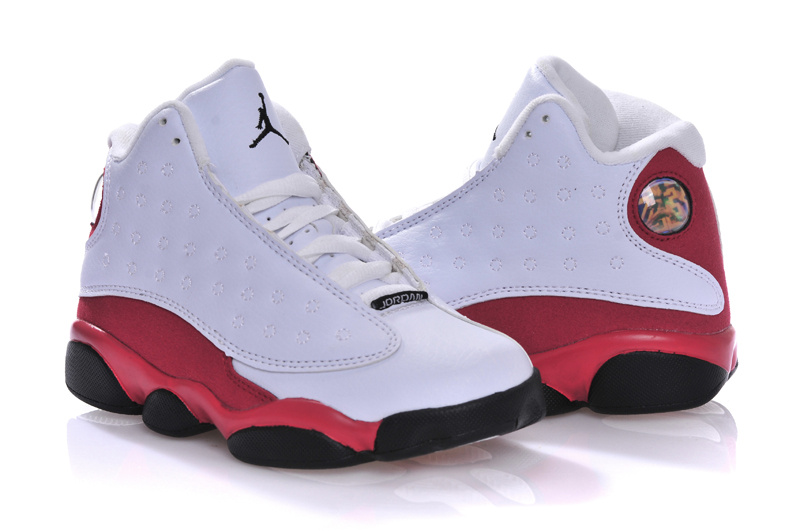 2015 New Jordan 13 White Red Black - Click Image to Close