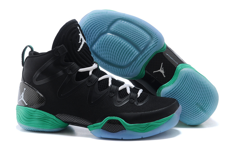 2015 Air Jordan 28 Black Green Shoes