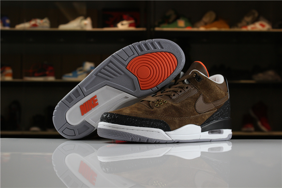 New Air Jordan 3 JTH NRG Coffee Brown Black White