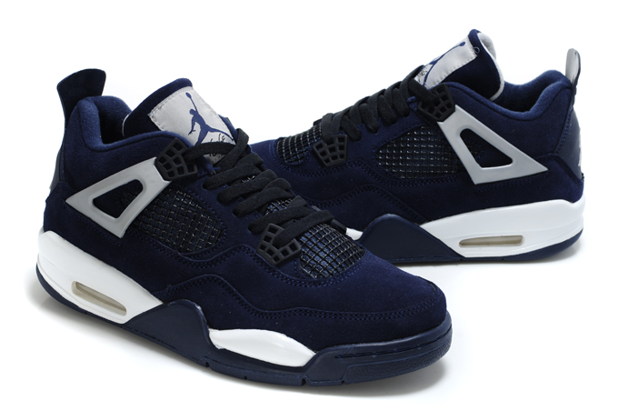 navy blue jordans 4