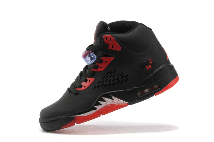 Air Jordan 5 Black Fire Red Shoes - Click Image to Close