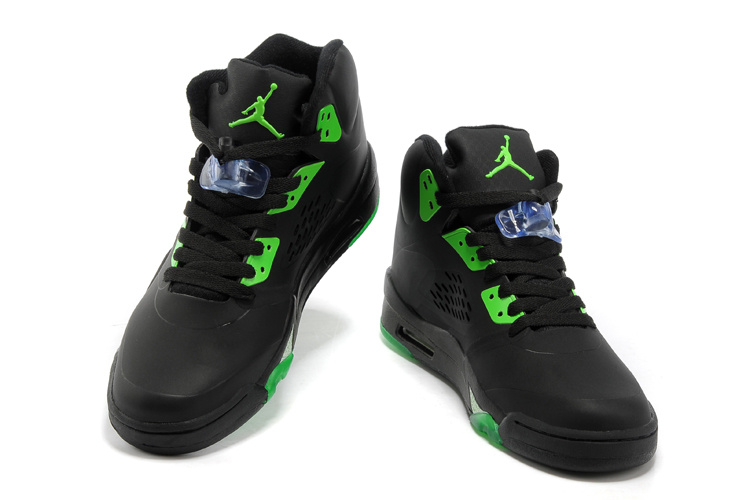Air Jordan 5 Black Green Shoes