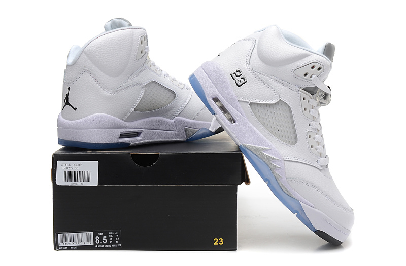 2015 New Air Jordan 5 All White